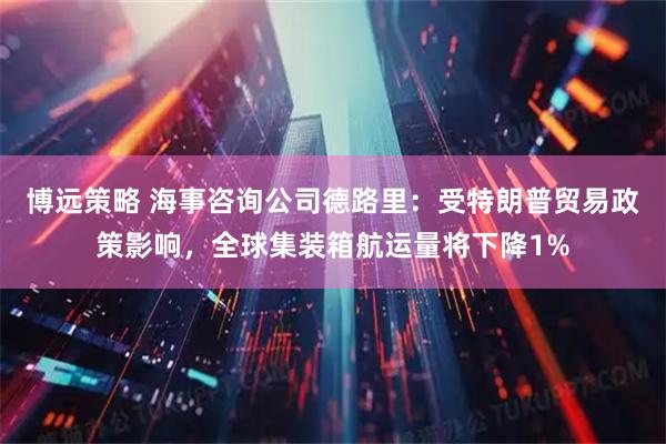 博远策略 海事咨询公司德路里：受特朗普贸易政策影响，全球集装箱航运量将下降1%